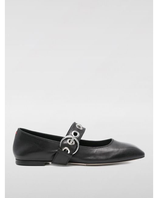 Aeyde White Nappa Leather Ballerinas