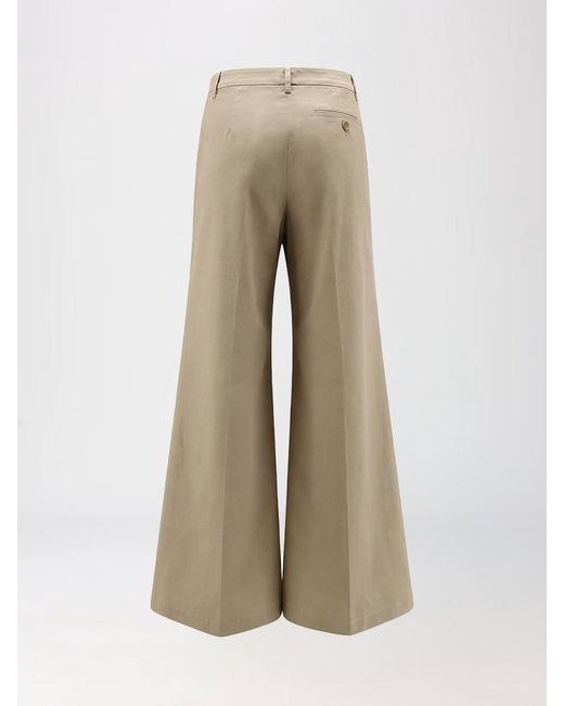 Aspesi Natural Stretch Cotton Flared Trousers