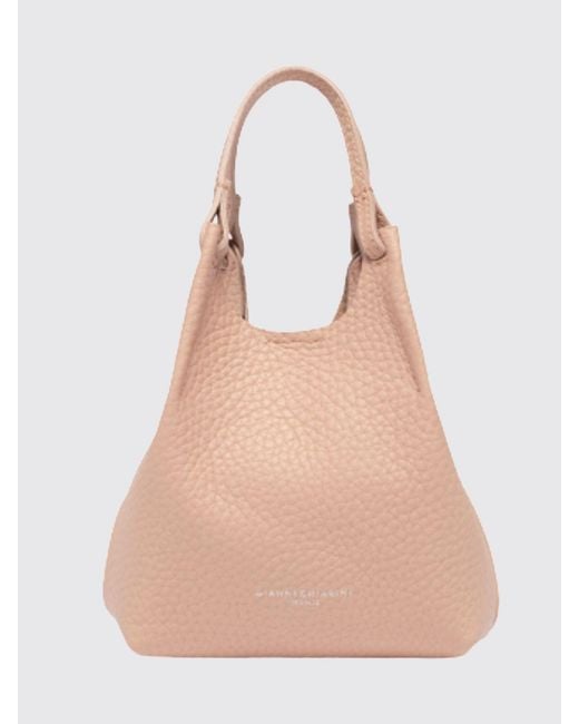 Gianni Chiarini Natural Dua Hammered Leather Bag