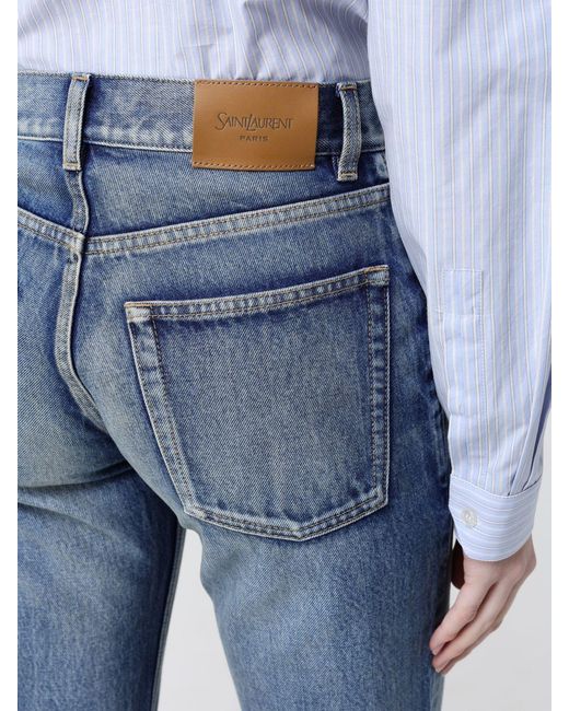 Saint Laurent Blue Slim Fit Denim Jeans