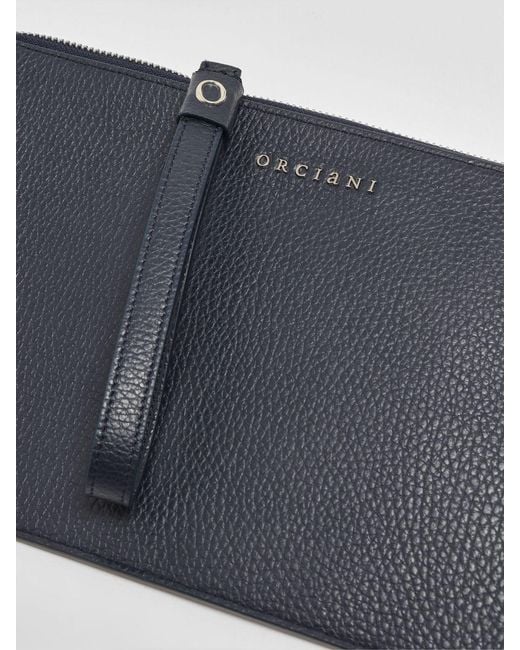 Pochette Micron di Orciani in Blue da Uomo