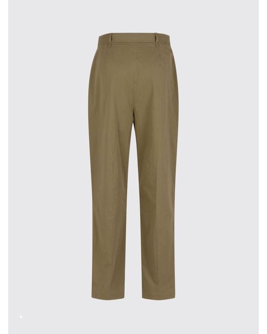 Saint Laurent Natural Cotton Straight Trousers