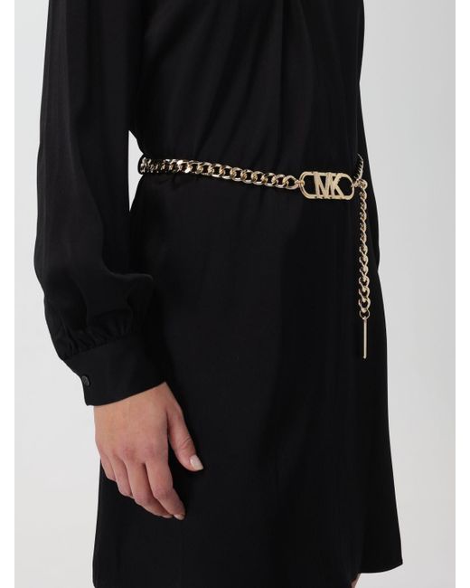 MICHAEL Michael Kors Black Chain-belt Dress