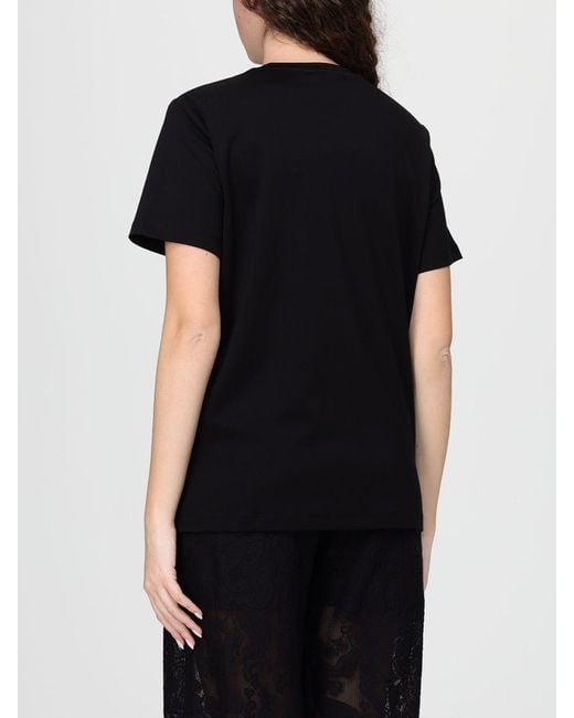 Elisabetta Franchi Black Cotton T-Shirts