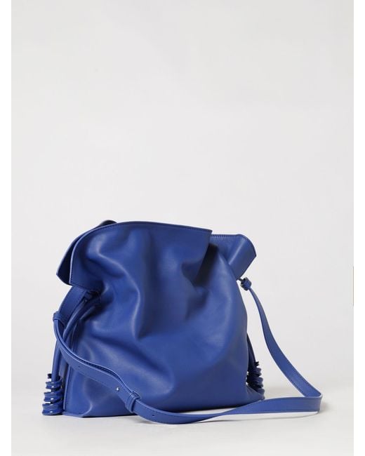 Loewe Blue Leather Flamenco Clutch