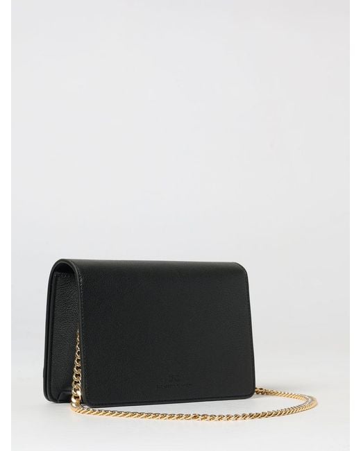 Elisabetta Franchi Gray Faux Leather Shoulder Bag