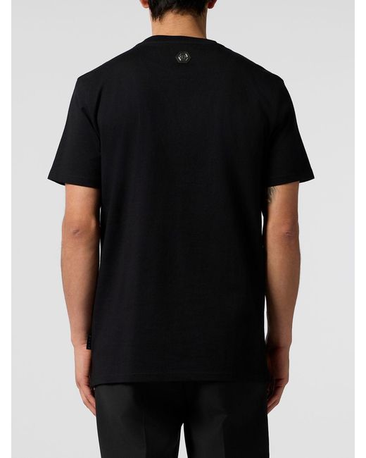 Philipp Plein Black Skull T-Shirt for men
