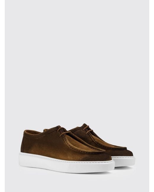 Doucal's Brown Suede Sneakers for men