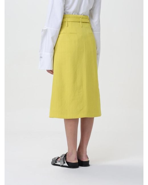 Jil Sander Yellow Skirt