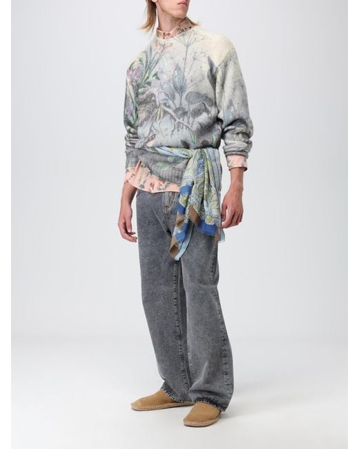 Etro Gray Jeans for men