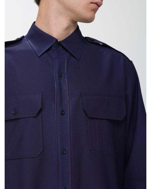 Maison Margiela Blue Shirt for men