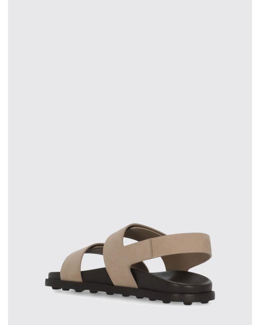 Tod's White Leather Sandals