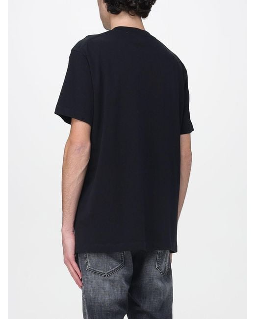 DSquared² Black Logo Cotton T-Shirt for men