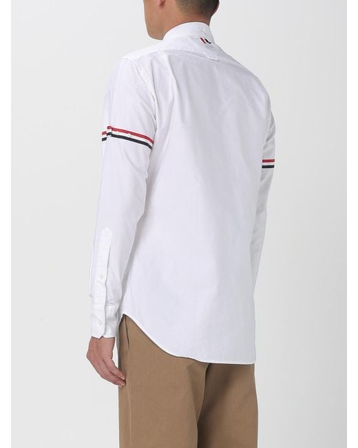 Thom Browne White Oxford Armbands Classic' Shirt for men