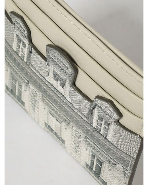 Karl Lagerfeld White Rsg Maison Faux Leather Credit Card Holder
