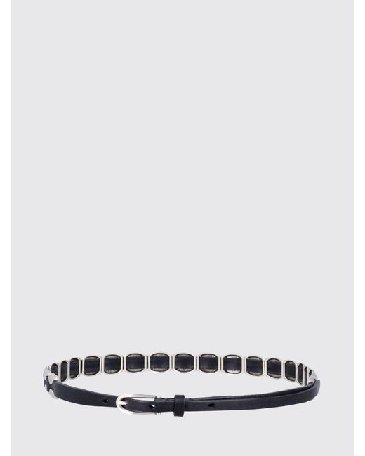 Our Legacy White Billow Leather And Metal Belt for men