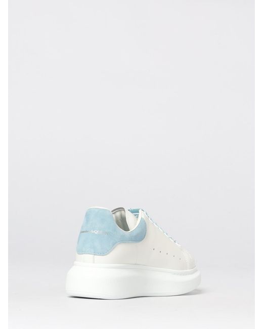 McQueen White Oversize Leather Sneakers