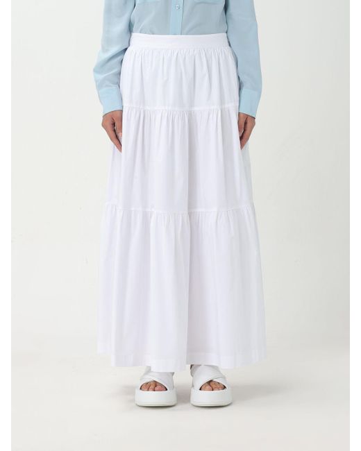 Staud White Skirt