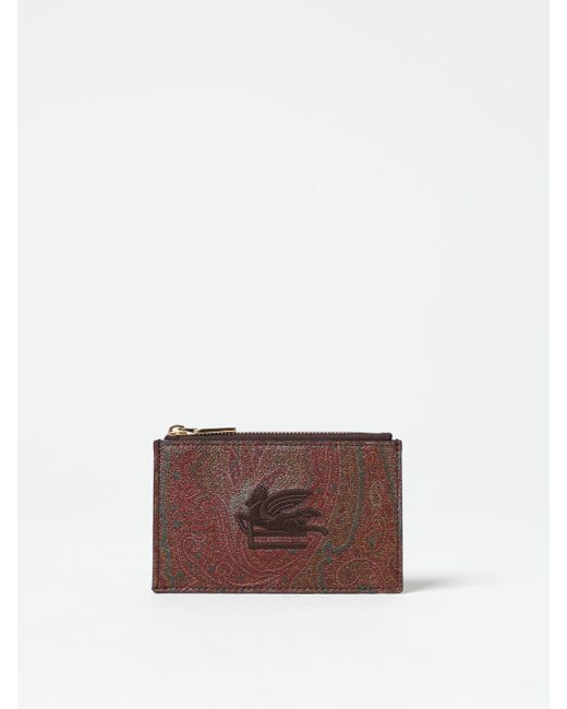Portacarte Di Credito Pegaso Paisley di Etro in White