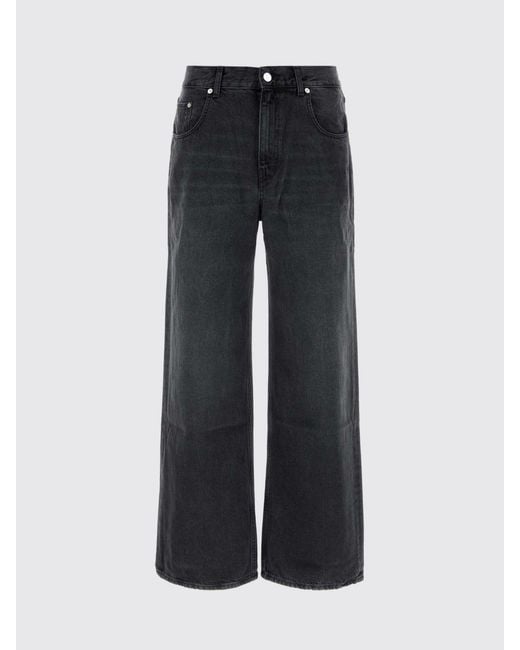 Séfr Blue Wide-Leg Cotton Jeans With Five-Pocket Design for men