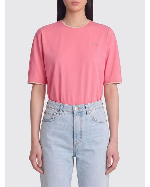 Fendi Red Viscose Blend Bodysuit