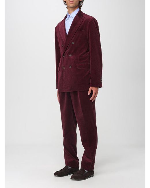 Traje Hombre Brunello Cucinelli de hombre de color Red