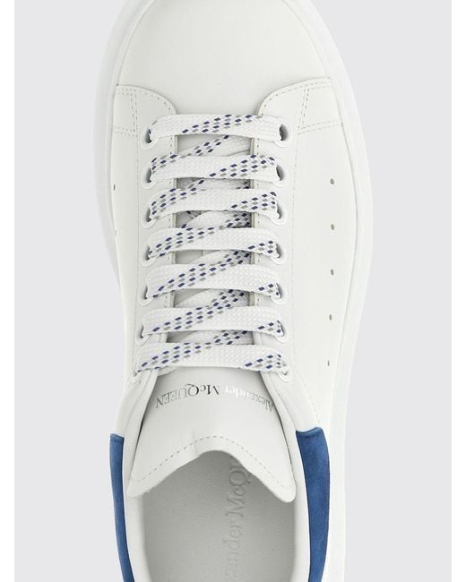 McQueen White Oversize Leather Sneakers for men