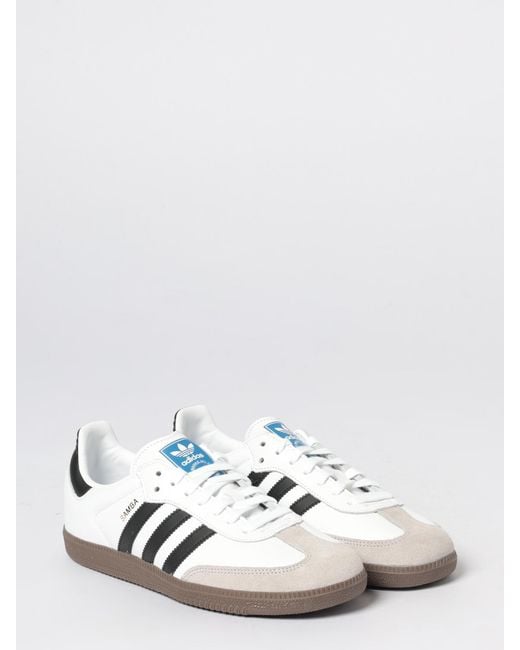 Adidas Originals White Samba Og Leather Sneakers for men