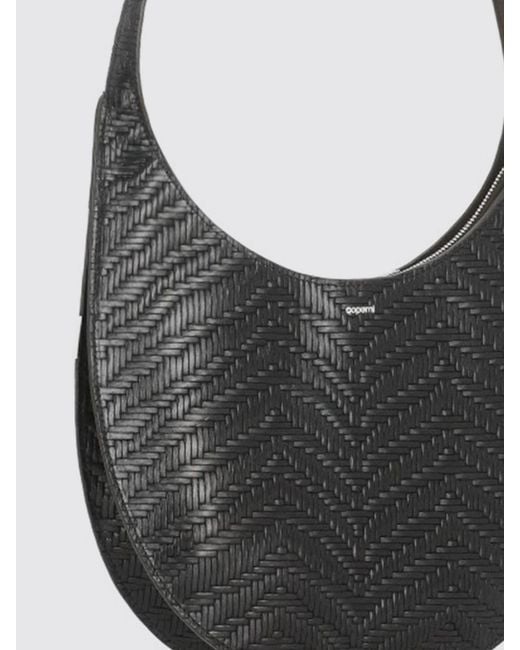 Coperni Gray Swipe Woven Leather Bag