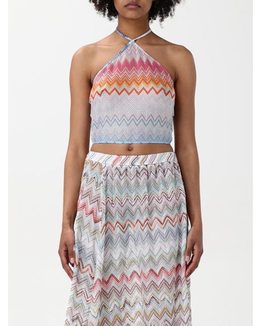 Top Cropped di Missoni in White