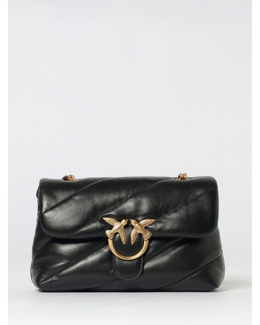 Pinko Black Love Bag Puff Classic Matelassé Nappa Bag