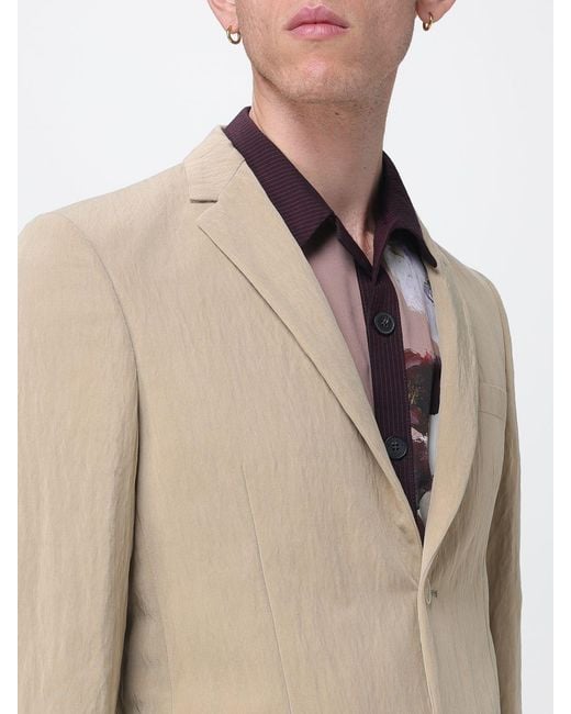 Antonio Marras Natural Single-Breasted Lyocell Blazer With Two-Button Closure And Lapels for men