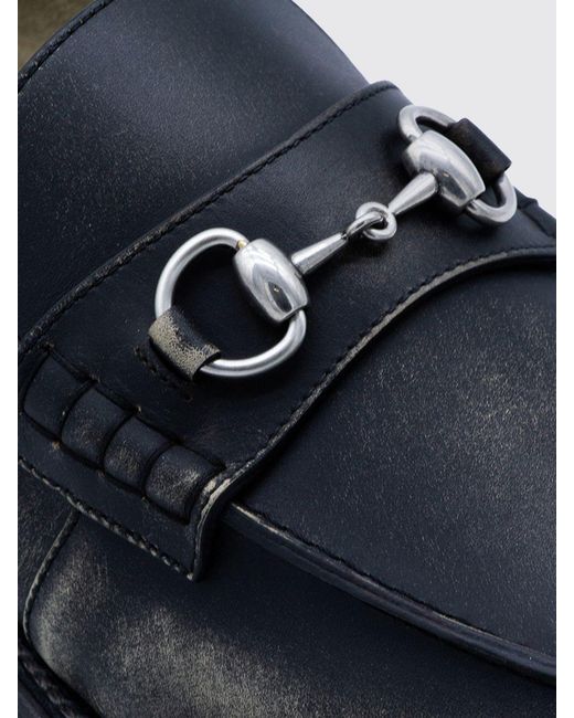 Gucci Blue Horsebit Loafers for men