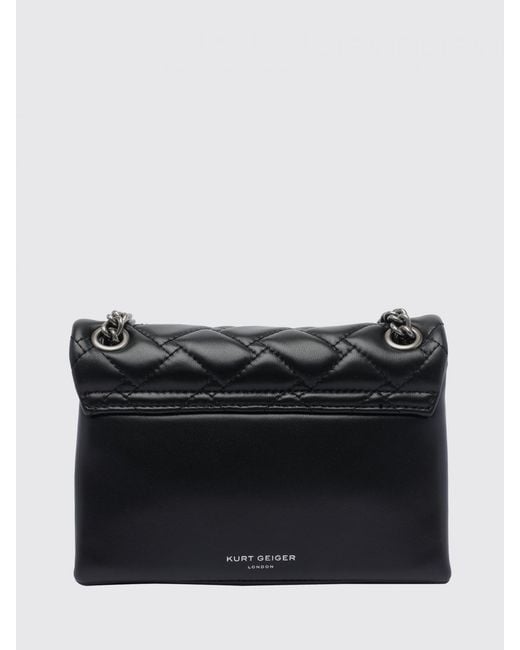 Kurt Geiger Black Kensington Calfskin Shoulder Bag