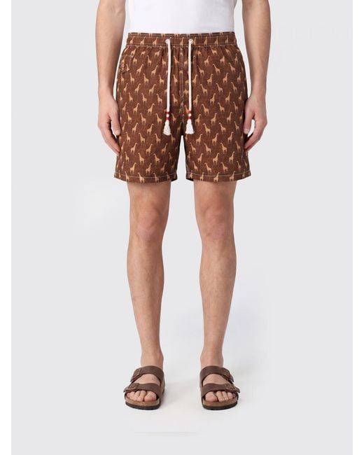 Mc2 Saint Barth Orange Shorts for men