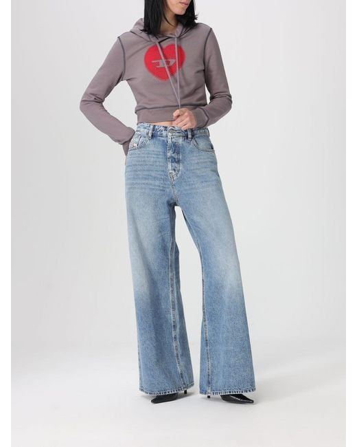 DIESEL Blue D-Sire Wide-Leg Jeans