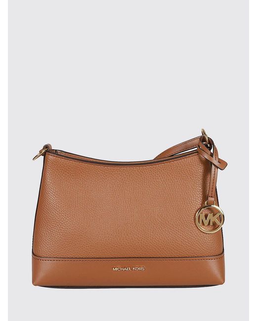 Michael Kors Brown Grained Leather Bag