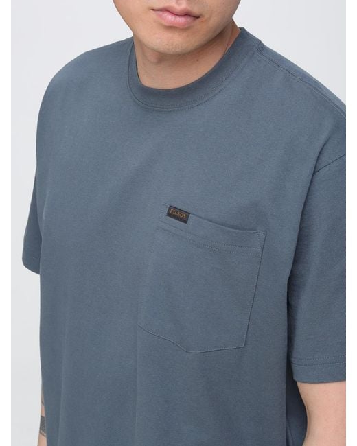 Filson Blue Crewneck T-Shirt for men