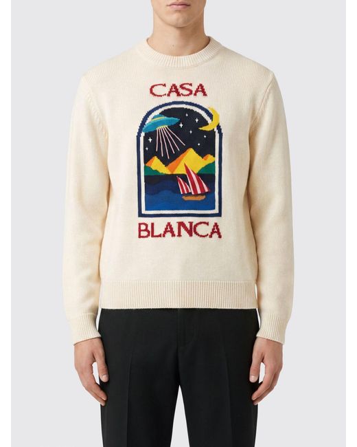 Casablanca White Crewneck Jumper for men