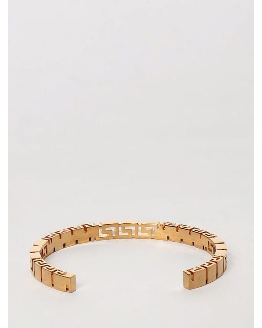 Versace Natural Greca Brass Bracelet
