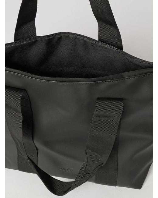 Rains Black Waterproof Tote Bag