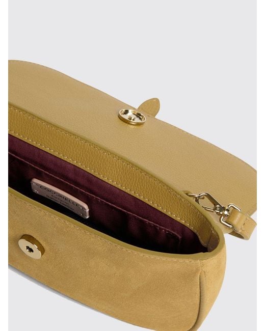 Coccinelle Natural Mavery Mini Suede Bag