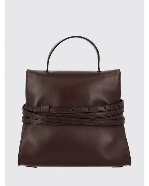 Moschino Couture Brown Tie Me Leather Bag