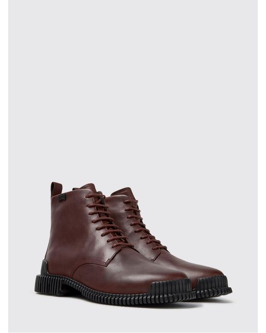 Camper Brown Pix Combat Boots