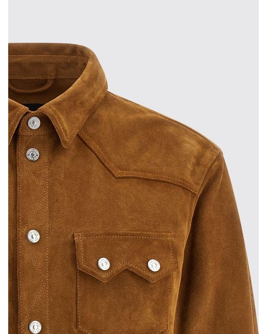 DSquared² Brown Boxy Shirt Jacket for men