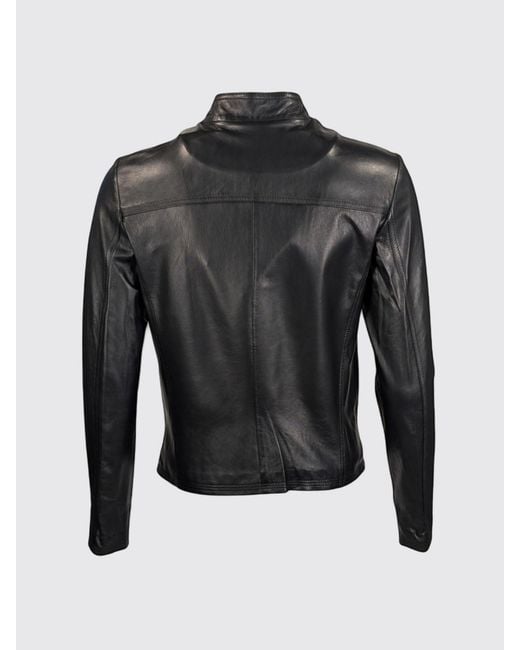 Peuterey Black Leather Jacket