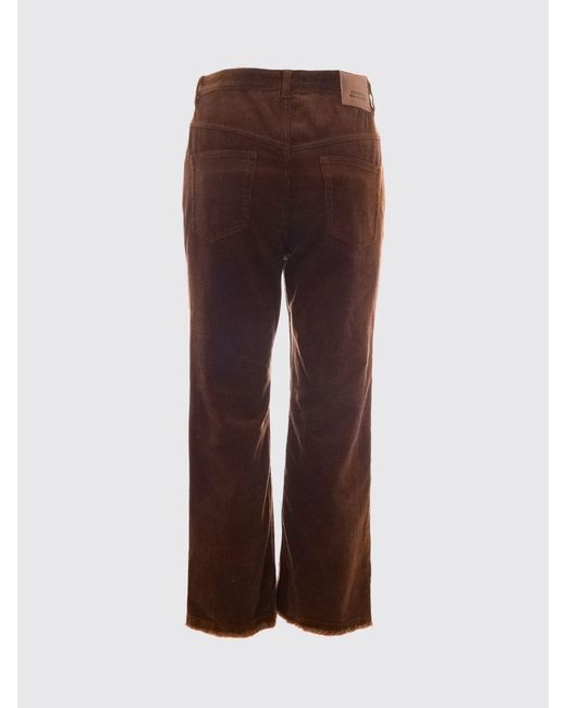 Isabel Marant Red Ruthie Straight-Leg Corduroy Trousers
