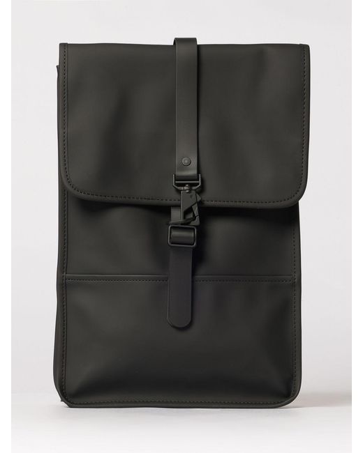 Rains Black Puffed Mini Backpack for men