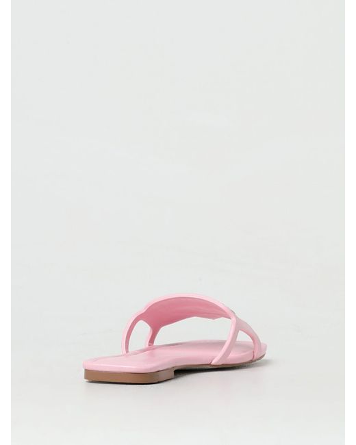 Chiara Ferragni Pink Flat Sandals