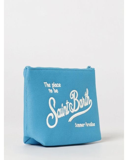 Mc2 Saint Barth Blue Cotton Blend Aline Pouch for men